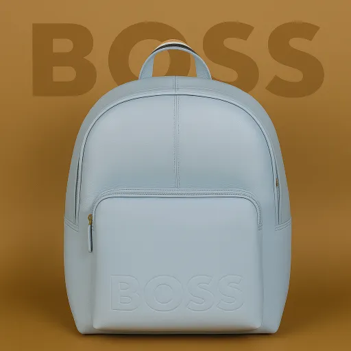 HUGO BOSS LEATHER BACKPACK -Off White